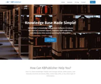 Kbpublisher.com(Knowledge management software) Screenshot