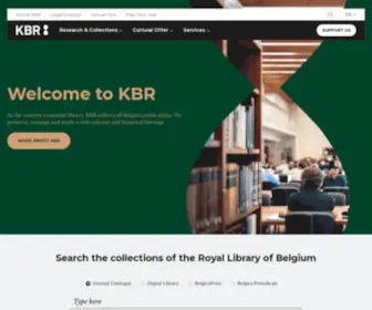 KBR.be(Home • KBR) Screenshot