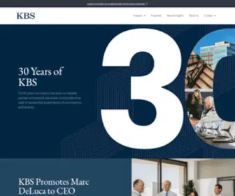 KBS.com(KBS Realty Advisors) Screenshot