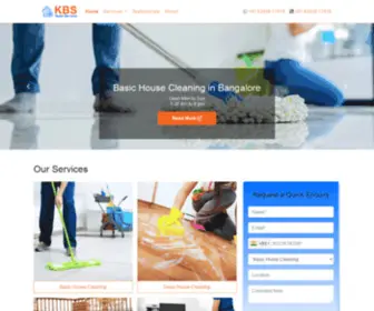 KBshomeservice.com(Top Rated Water Tank Cleaning Services in Bangalore) Screenshot