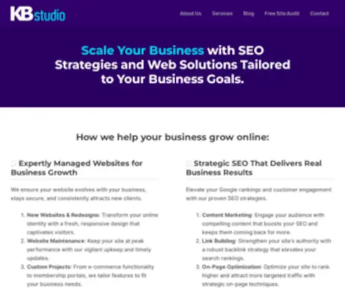 KBstudio.org(Web Design Agency in Tallahassee) Screenshot