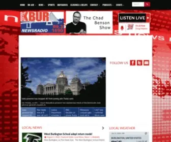 Kbur.com(News & Talk for Burlington and Southeast Iowa) Screenshot