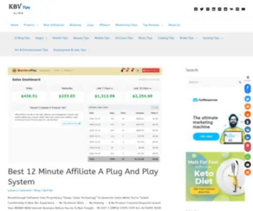 KBvtips.com(KBV Tips) Screenshot
