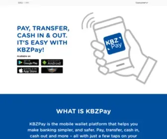 KBzpay.com(KBZPay Mobile Wallet platform in Myanmar) Screenshot
