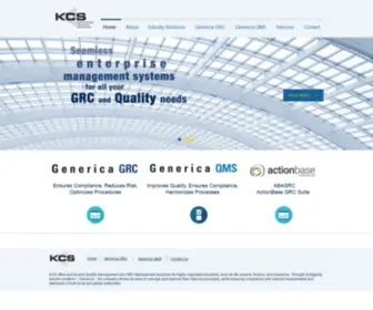 KC-SYS.com(Seamless enterprise management systems for all your GRC and quality needs. Generica solution) Screenshot
