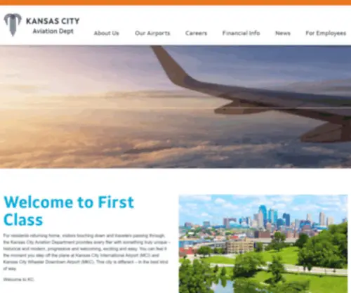 Kcairports.com(Kansas City International Airport) Screenshot
