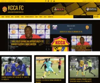 Kccafc.co.ug(Home of KCCA FC Kampala Capital City Authority Football Club) Screenshot