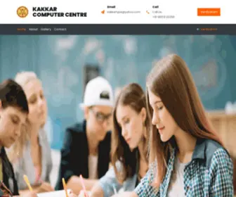 KCccentre.com(Kakkar Computer Couching Center in Muktsar) Screenshot