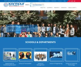 KCC.edu.np(Kantipur City College) Screenshot