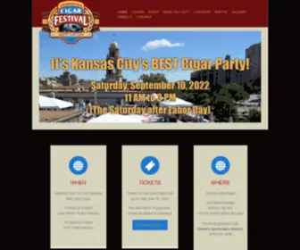 Kccigarfestival.com(The Kansas City Cigar Festival) Screenshot