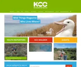 KCC.org.nz(Kiwi Conservation Club) Screenshot