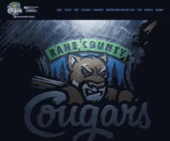 Kccougars.com(Kane County Cougars) Screenshot