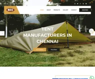 KCctarpaulin.com(Tarpaulin Manufacturers in Chennai) Screenshot