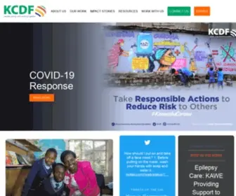 KCDF.or.ke(Kenya Community Development Foundation Official) Screenshot