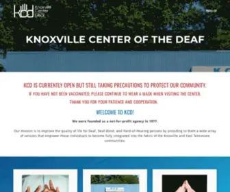 KCDTN.org(The Knoxville Area Community center for the Deaf) Screenshot