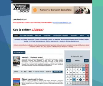 KCDuchcov.cz(Kulturní centrum Duchcov) Screenshot