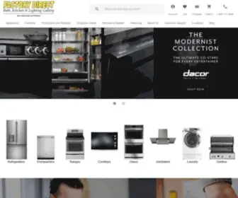 KCfda.com(Factory Direct Appliance Kitchen Appliances) Screenshot