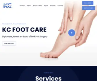 Kcfootcare.com(Podiatrist Independence) Screenshot