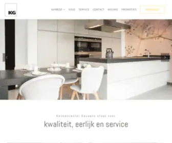 Kcgeusens.be(Keukencenter Geusens jouw specialist voor keukens) Screenshot