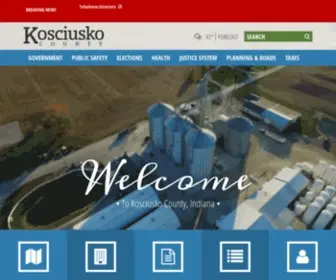 Kcgov.com(Kosciusko County) Screenshot