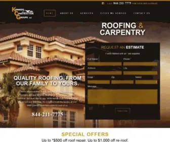 KCgroofing.com(Roofing) Screenshot