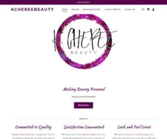 Kchereebeauty.com(Makeup Artist) Screenshot