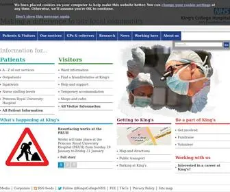KCH.nhs.uk(King's College Hospital NHS Foundation Trust) Screenshot
