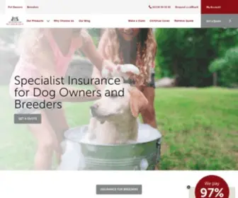 Kcinsurance.co.uk(Pet Insurance from The Kennel Club) Screenshot