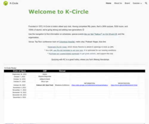 Kcircle.com(K-Circle) Screenshot