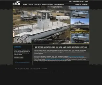 KCLmsales.com(Military Boats/Vehicle Sales) Screenshot
