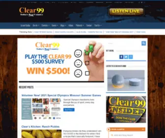 KCLR.com(Clear 99) Screenshot