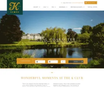 Kclub.ie(The K Club Hotel Kildare) Screenshot