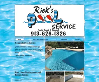 Kcpoolservice.com(Rick's Pool Service) Screenshot