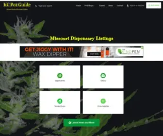 Kcpotguide.com(Missouri Dispensary Listings) Screenshot