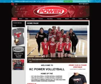 Kcpowervb.com(KC Power Volleyball) Screenshot