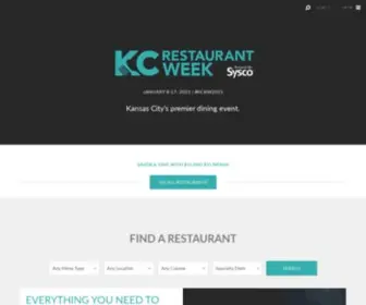 Kcrestaurantweek.com(KC Restaurant Week) Screenshot