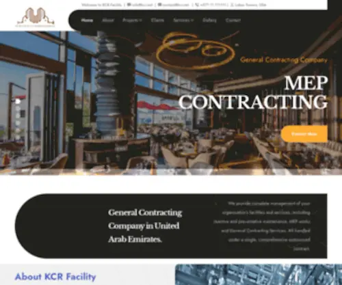 KCrfacilitymanagement.com(KCR Facility Management Services is a leading provider of operations and maintenance services including engineering) Screenshot