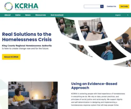 KCrha.org(Working together on solutions to homelessness) Screenshot