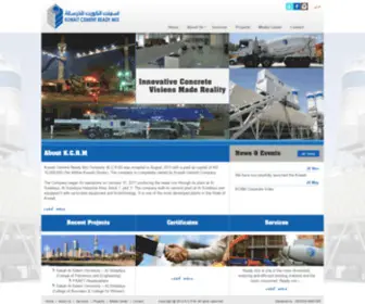 KCRM-KW.com(KUWAIT CEMENT READY MIX) Screenshot