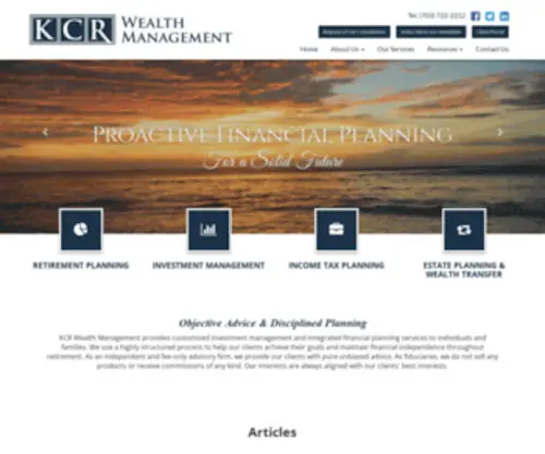 KCrwealth.com(Finance & Retirement Planning) Screenshot