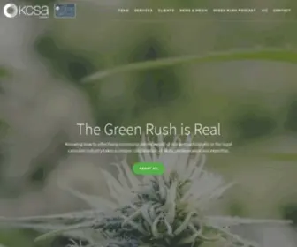 Kcsa-Cannabis.com(Let KCSA's experts help you drive organic social media strategies for your cannabis startup) Screenshot