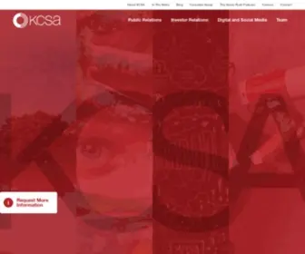 Kcsa.com(KCSA Strategic Communications firm delivers high) Screenshot