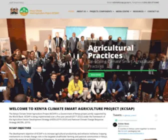 Kcsap.go.ke(The Kenya Climate Smart Agriculture Project (KCSAP)) Screenshot