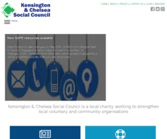 KCSC.org.uk(Kensington & Chelsea Social Council) Screenshot