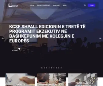 KCsfoundation.org(Kosovar Civil Society Foundation) Screenshot