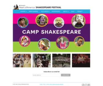 KCshakes.org(Heart of America Shakespeare Festival) Screenshot