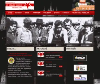 KCslaviapraha.cz(KC Slavia Praha) Screenshot