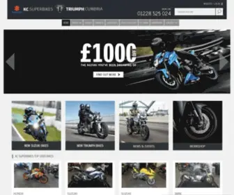 Kcsuperbikes.co.uk(New and Used Motorcycles for sale in Carlisle) Screenshot