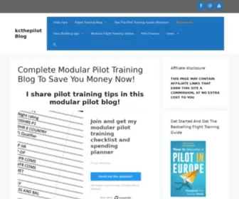 KCthepilot.com(Complete Modular Pilot Training Blog To Save You Money Now) Screenshot