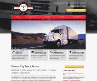 KCtruckrepair.com(Roadside KC Truck Repair DOT Inspections Mobile Tires) Screenshot